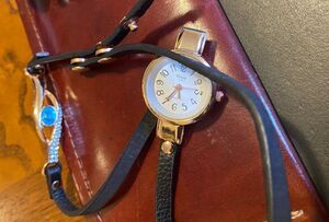 Women's Rose Gold Tone Sloggi Wrap Watch, Clear and Blue Crystal Accents